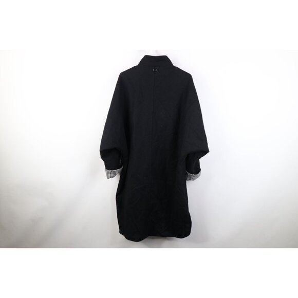 Vintage 80s 90s Streetwear Womens Medium Dolman Sleeve Wool Overcoat Jacket USA - Picture 14 of 15